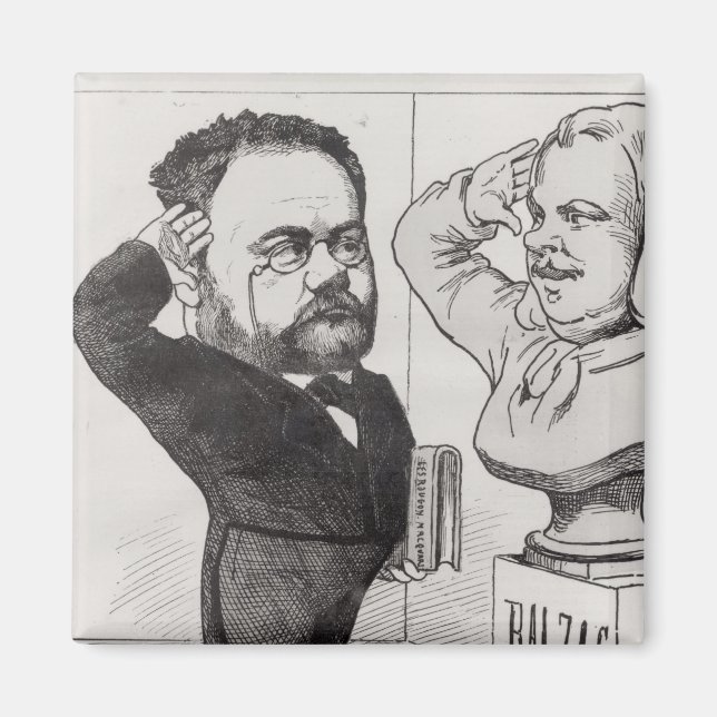 Imã Caricatura de Emile Zola (Frente)