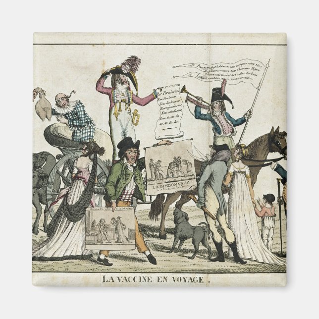 Imã Caricatura de médicos quack que oferecem vacinas (Frente)