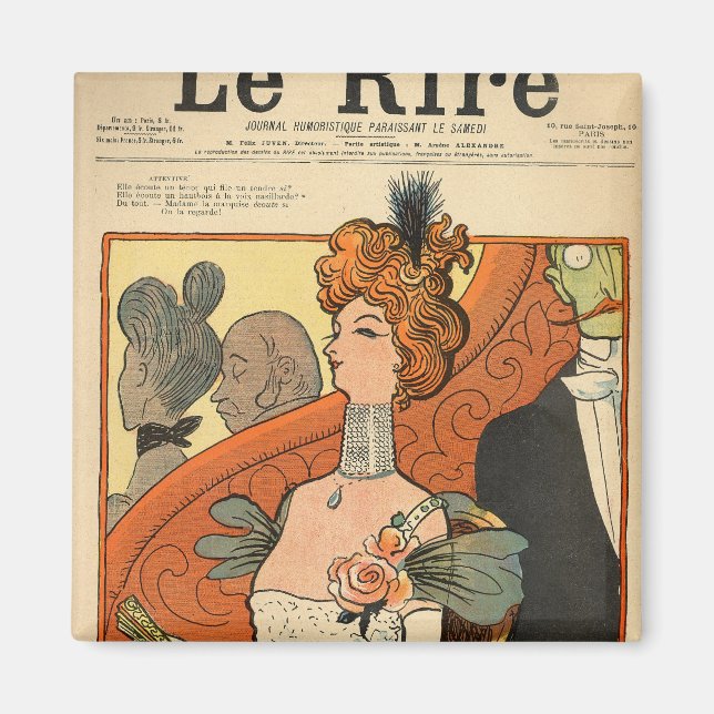 Imã Caricatura de uma Marquesa Francesa (Frente)