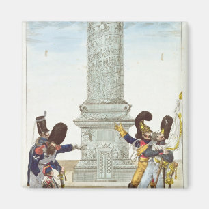 Imã caricatura dos soldados no Colonne Vendome