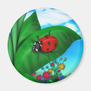 Imã Caricatura Lady Bug