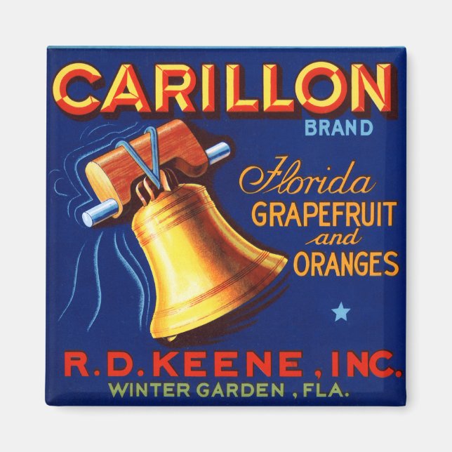 Imã Carillon Marca Flórida Grapefruit (Frente)