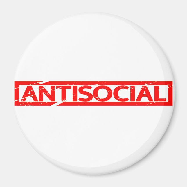 Imã Carimbo antissocial (Frente)
