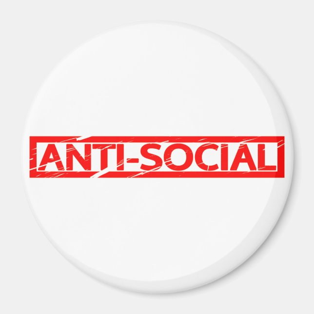 Imã Carimbo antissocial (Frente)