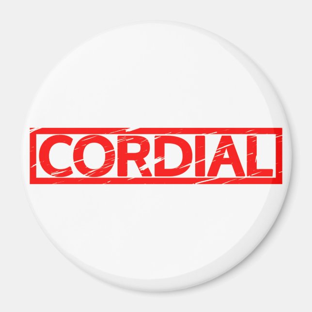 Imã Carimbo Cordial (Frente)