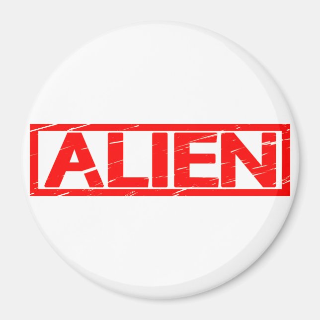 Imã Carimbo de alienígena (Frente)
