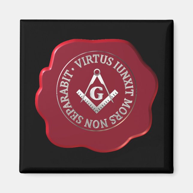 Imã Carimbo de cera maçônica (Frente)