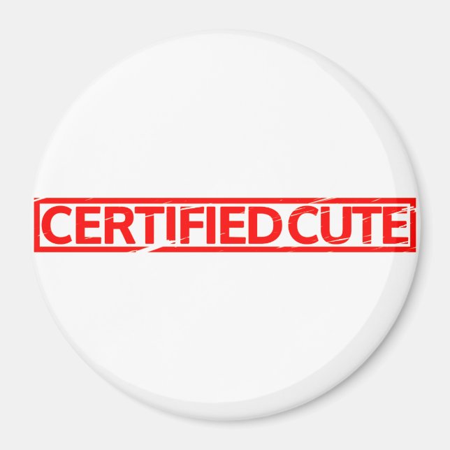 Imã Carimbo de Cubo Certificado (Frente)
