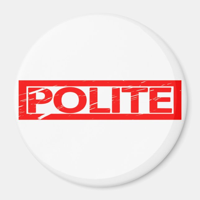 Imã Carimbo de Polite (Frente)
