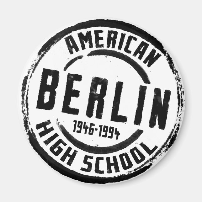 Imã Carimbo de Segundo grau Berlim-Americano A004 (Frente)
