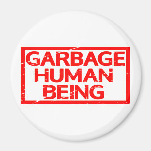 Imã Carimbo de Seres Humanos do Lixo