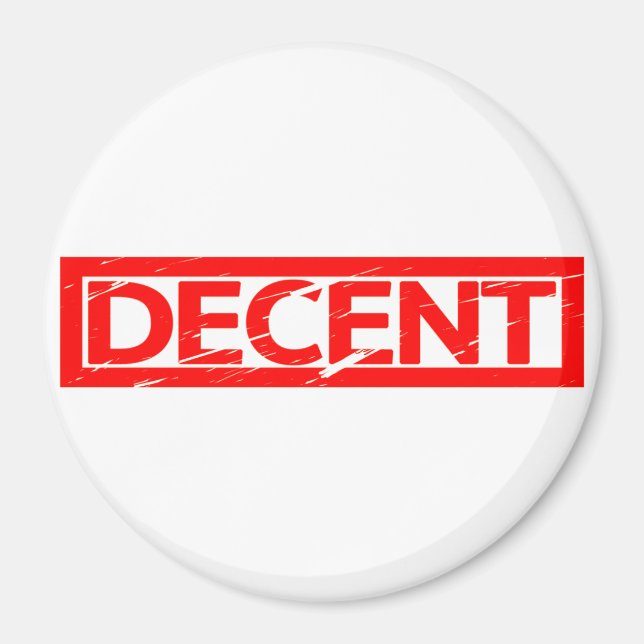 Imã Carimbo Decente (Frente)