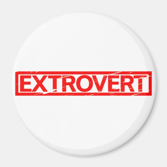 Imã Carimbo Extrovertido (Frente)