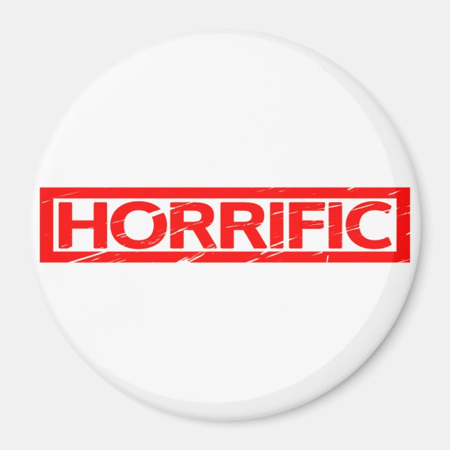 Imã Carimbo Horrific (Frente)
