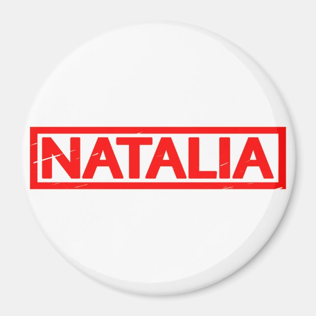 Imã Carimbo Natalia (Frente)