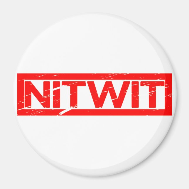 Imã Carimbo Nitwit (Frente)