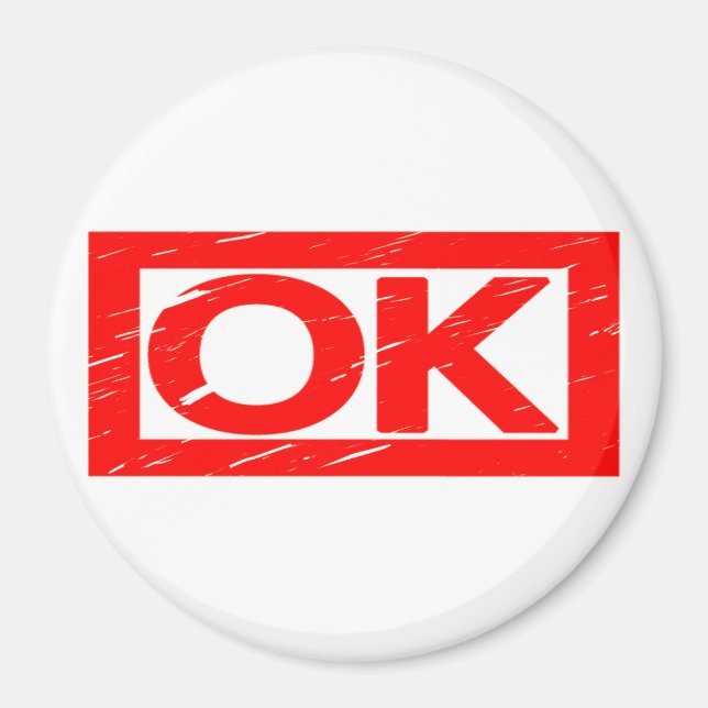 Imã Carimbo OK (Frente)