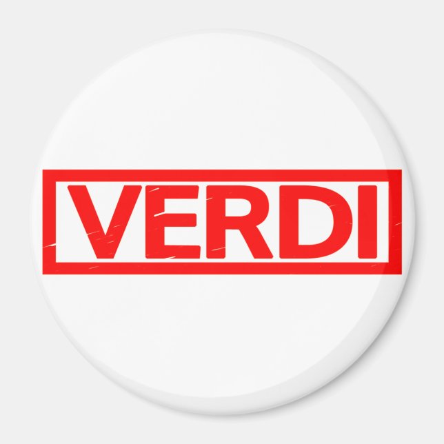 Imã Carimbo Verdi (Frente)