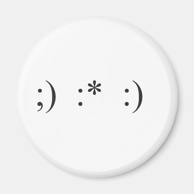 Imã carinhas teclado (Frente)