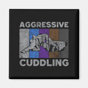 Imã Carinho Agressivo Vintage BJJ Jiu Jitsu Brasileiro