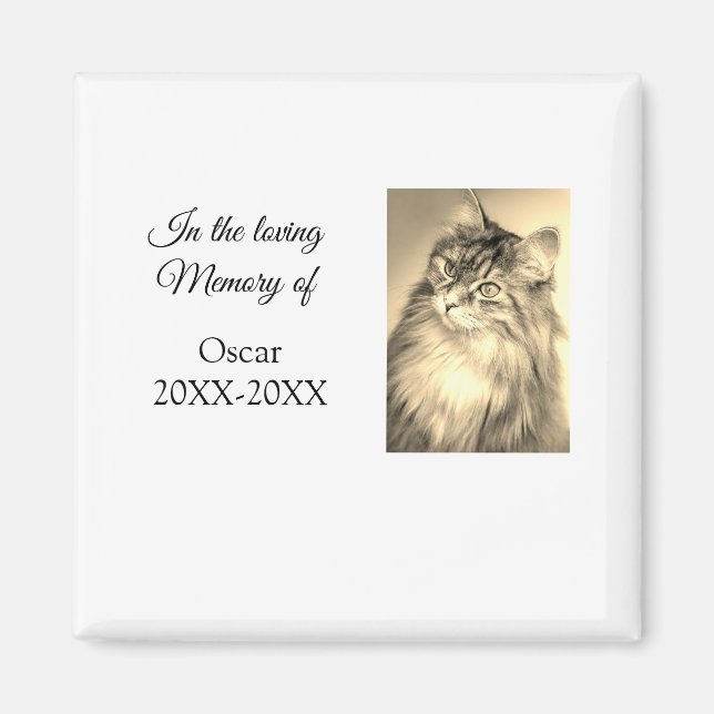 Imã carinhosa memorial keephofunerário adicionar nome  (Frente)