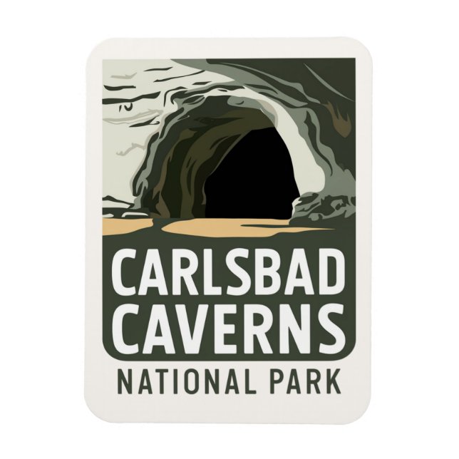 Ímã Carlsbad Caverns National Park Gift ou Souvenir (Vertical)