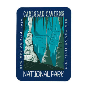 Ímã Carlsbad Caverns National Park Vintage foi aflita