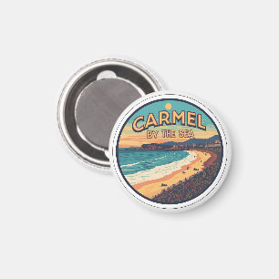 Imã Carmel à beira-mar praia califórnia costa pacífica