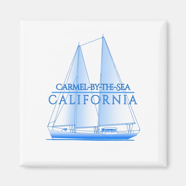 Imã Carmel-by-Sea Coastal Sailor Marítimo (Frente)