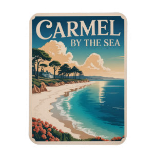 Ímã Carmel pela costa pacifica da califórnia da praia 