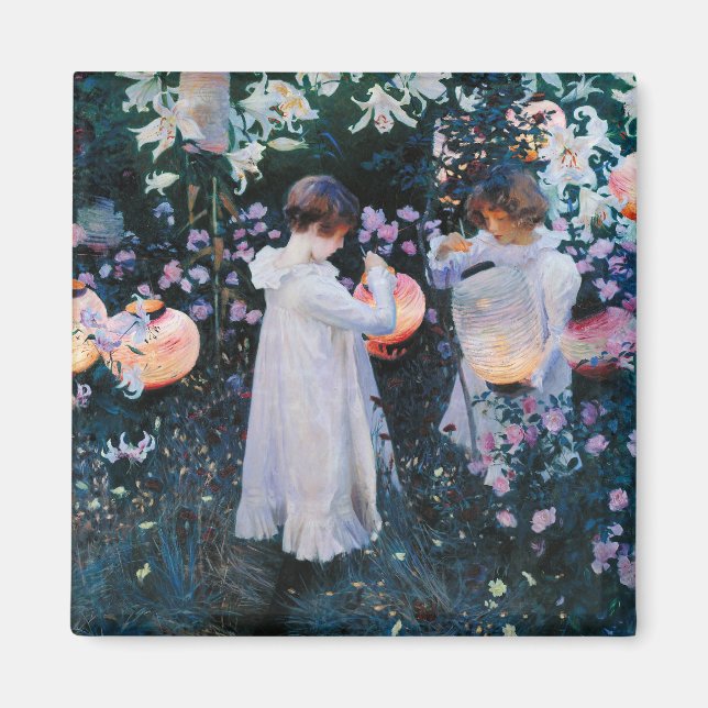 Imã Carnação, Lily, Lily, Rosa | John Singer Sargent (Frente)