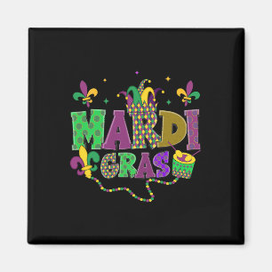 Imã Carnaval de Mardi Gras Fat Terça-Feira Fleur De Li