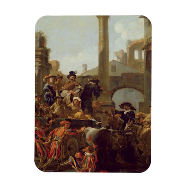 Ímã Carnaval de Roma, 1653 (petróleo na canvas) (Vertical)