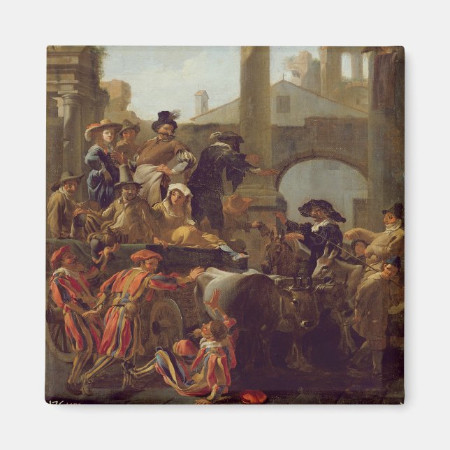 Imã Carnaval de Roma, 1653 (petróleo na canvas) (Frente)