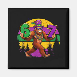 Imã Carnaval Seis Sete 6 7 Meme Pé Grande Sasquatch Bo
