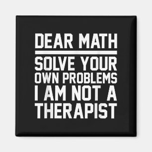 Imã Caro Design de Humor Matemático Resolve Problemas 
