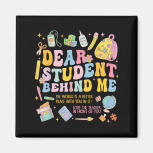 Imã Caro Estudante Atrás De Mim De Volta Ao Professor 