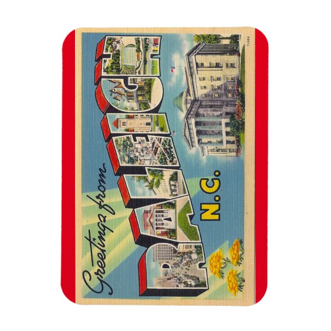 Ímã Carolina do Norte, Raleigh Magnet (Vertical)