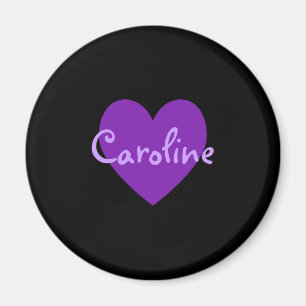 Imã Caroline no roxo