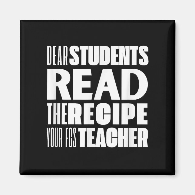 Imã Caros Estudantes, Leia A Receita De Seu Professor  (Frente)