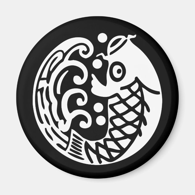 Imã carpa com ondas (Frente)