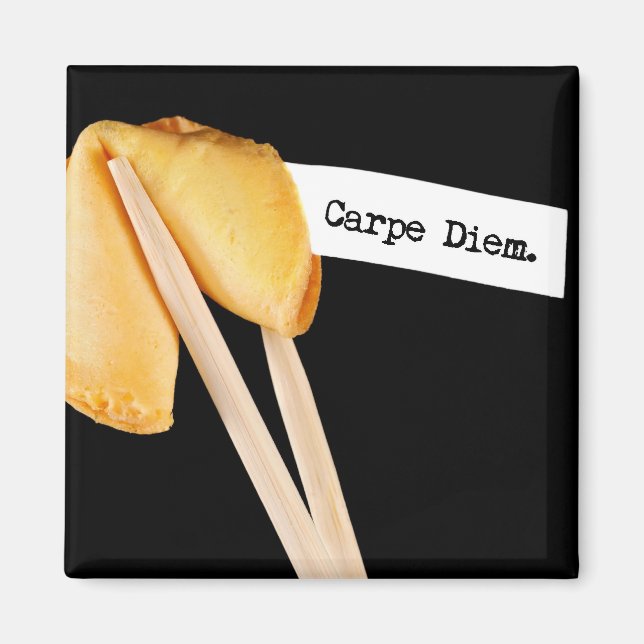 Imã Carpe Diem Fortune Cookie (Frente)