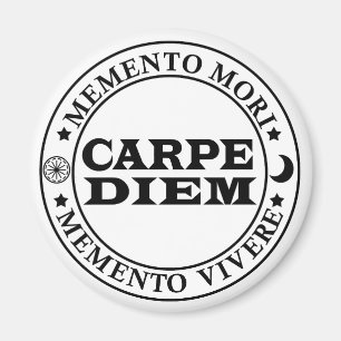 Imã Carpe diem Seize o dia Mmenro mori