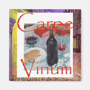Imã Carpe Vinum Vino Vin Vinho Tinto Branco