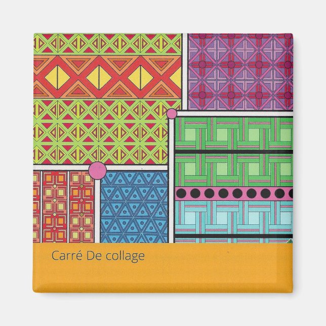 Imã Carré collage (Frente)
