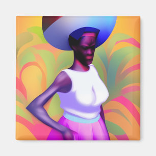 Imã Carregando De Mulher Velha Africana Vase Na Cabeça