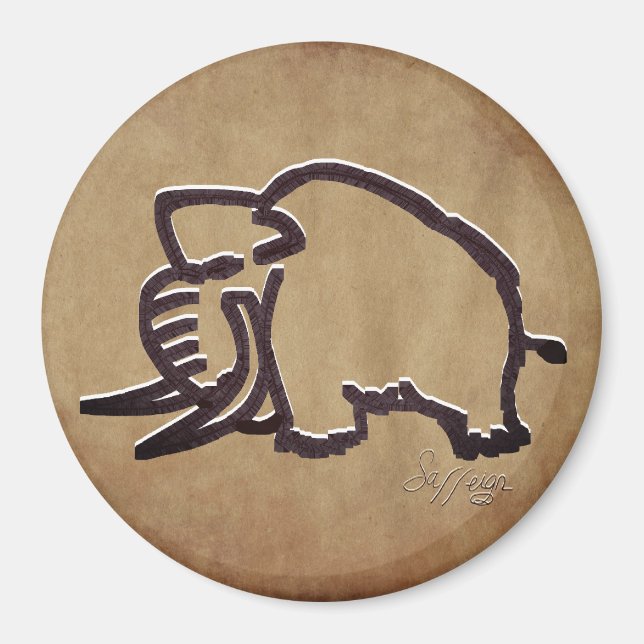 Imã Carregando Mammoth (Frente)