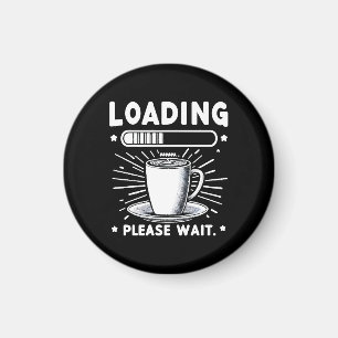 Imã Carregando Por Favor Aguarde para Café amante do c