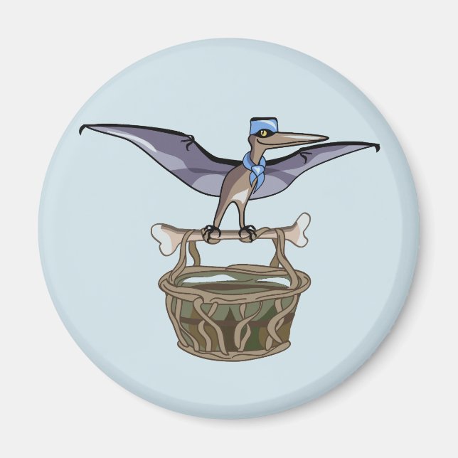 Imã Carregando Pteranodon A Cesta (Frente)