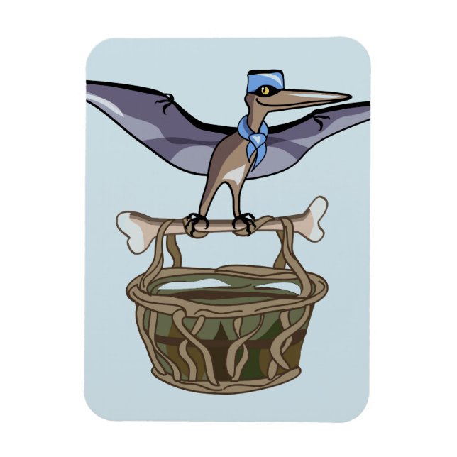 Ímã Carregando Pteranodon A Cesta (Vertical)